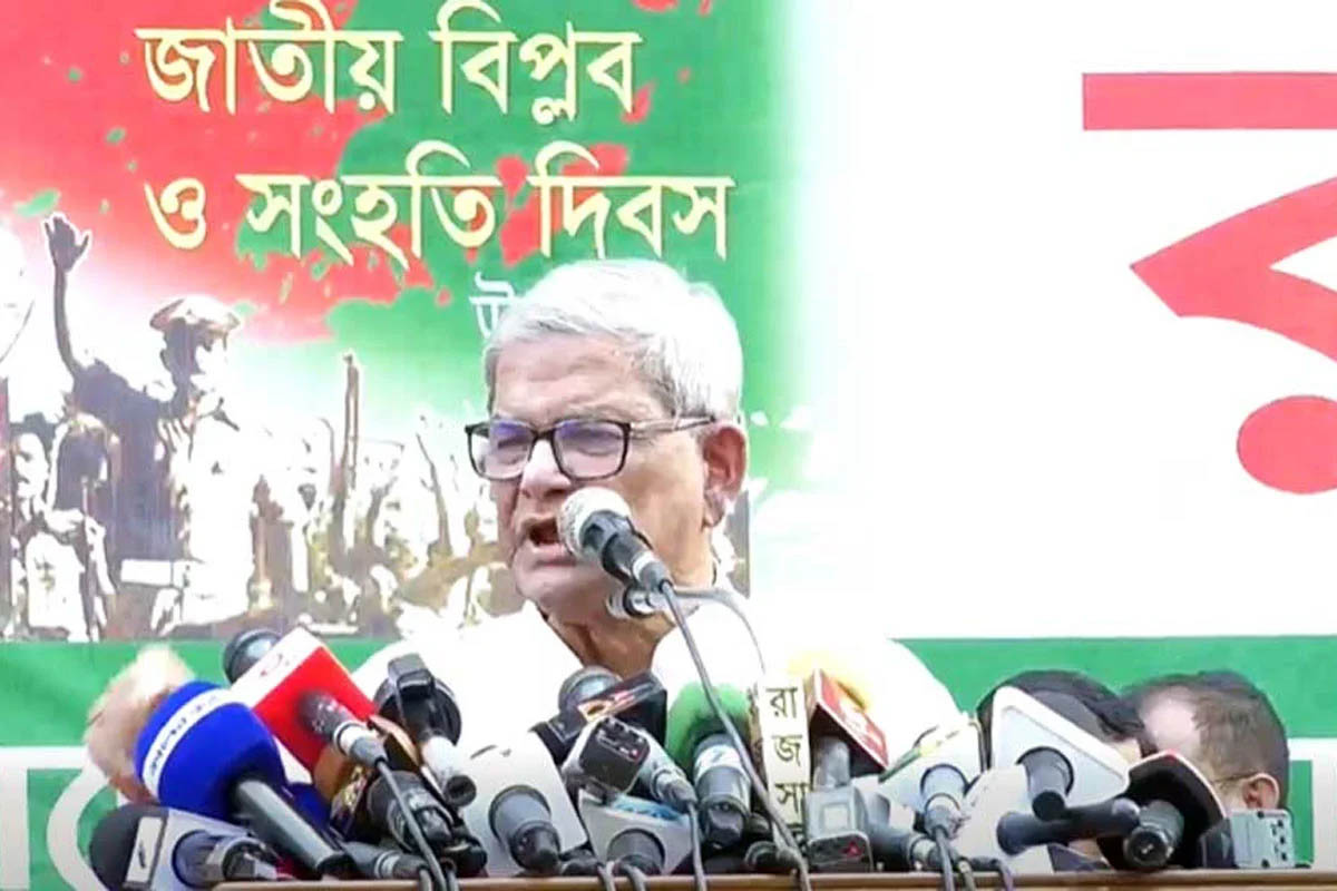 নির্বাচন ও গণভোট একই দিনে হতে হবে : মির্জা ফখরুল