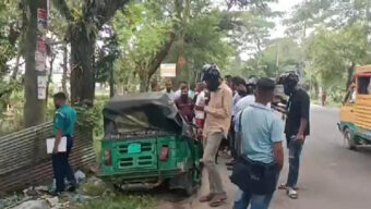 সিলেট-তামাবিল সড়কের খাদিমে সিএনজিকে ট্রাকের ধা ক্কা, যুবক নি হ ত