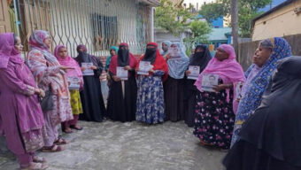 সিলেটে ধানের শীষের প্রচারণায় সামিয়া চৌধুরী