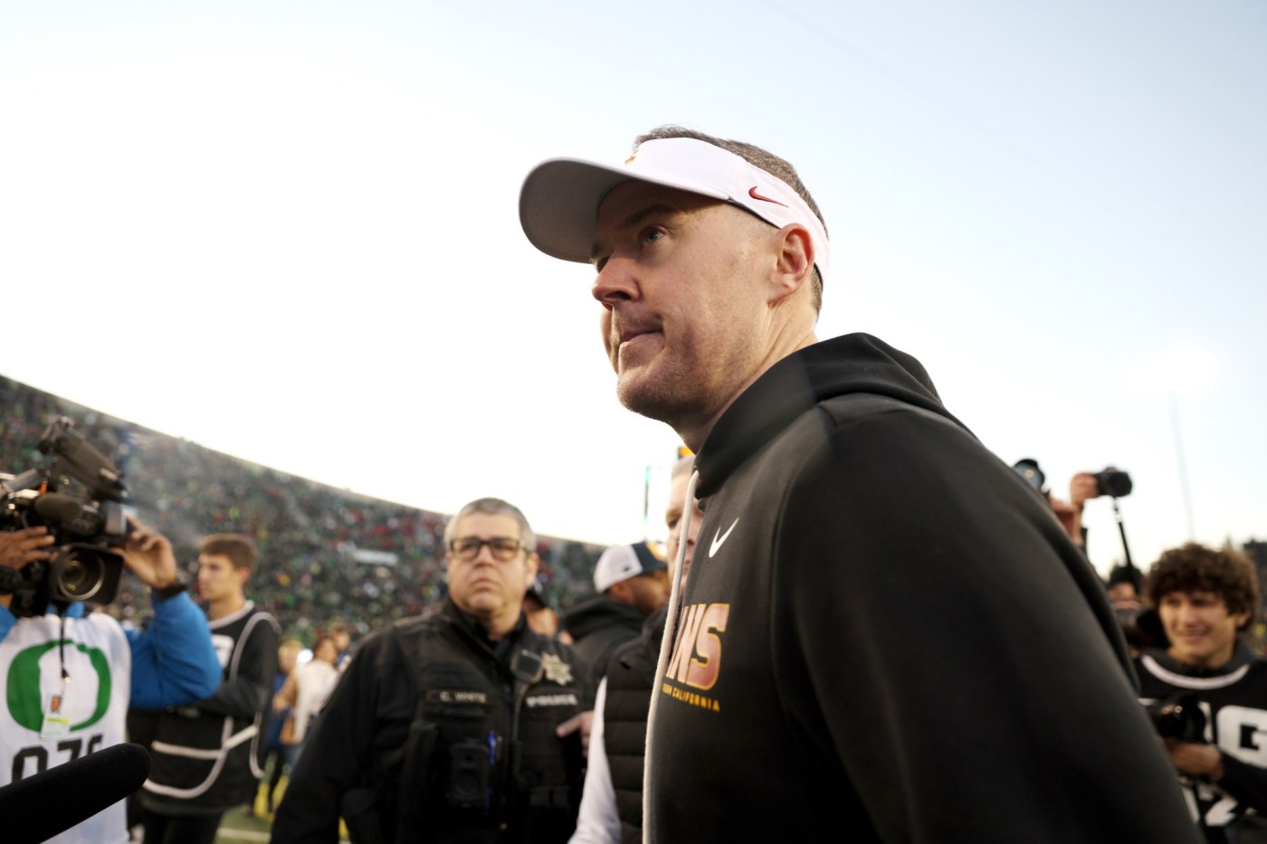 Lincoln Riley remains optimistic about USC’s future despite loss at Oregon