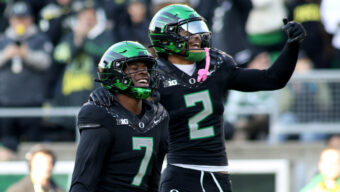 CFP’s top 5 unchanged, but Oregon hurdles Mississippi for No. 6 spot