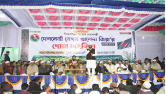 দেশনেত্রী খালেদা জিয়ার জন্য ফয়সল চৌধুরীর উদ্যোগে দোয়া মাহফিলে জনতার ঢল